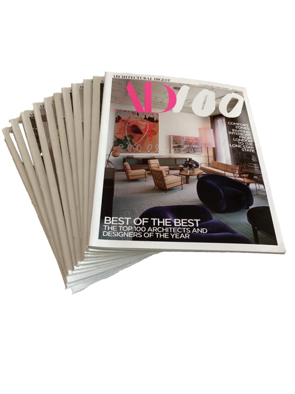 Architectural Digest (AD) Magazines - Full Year 2019 - 11 Issues Like New